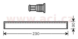 10/00-10/05 sušič klimatizace 1.3i 16V (pouze cartridge)