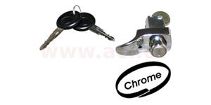 71 - 79 zámek víka motoru s klíči, chrom CLASSIC