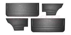 77- interiérové dveřní panely, černé, 4 ks CLASSIC