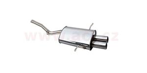 ASSO Racing koncový tlumič výfuku pro Mini Cooper S (R56) 10/2006->2014 koncovka 2x90mm leštěný nerez