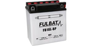 batérie 12V, YB10L-BP, 11Ah, 165A, konvenčné 135x90x145, FULBAT(vč. balenie elektrolytu)