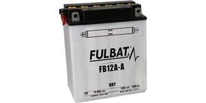 baterie 12V, YB12A-A, 12Ah, 155A, konvenční 134x80x160, FULBAT (vč. balení elektrolytu)