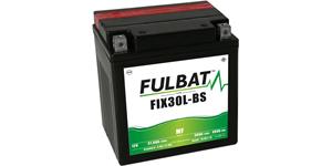 batérie 12V, YIX30L-BS, 30Ah, 400A, bezúdržbová MF AGM 165x125x175, FULBAT (vr. balenie elektrolytu)
