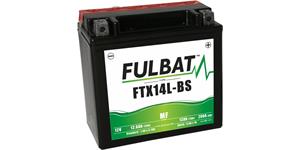 batérie 12V, YTX14L-BS, 12Ah, 200A, bezúdržbová MF AGM 150x87x145 FULBAT (vr. balenie elektrolytu)