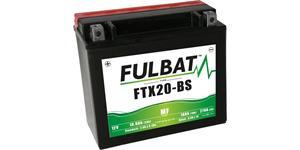 batérie 12V, YTX20-BS, 18Ah, 270A, bezúdržbová MF AGM 175x87x155 FULBAT (vr. balenie elektrolytu)