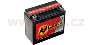 baterie 12V, YTX20L-BS, 18Ah, 250A, BANNER Bike Bull AGM 175x87x155