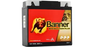 baterie AGM PLUS 12V, BG12-19, 18Ah, 250A, BANNER Bike Bull AGM PLUS 181x76x173