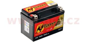 baterie gelová 12V, YT12A-BS, 10Ah, 165A, BANNER Bike Bull GEL 150x87x105