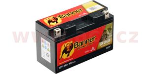 baterie gelová 12V, YT7B-4, YT7B-BS, 6Ah, 110A, BANNER Bike Bull GEL 150x65x93