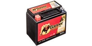 baterie gelová 12V, YTX12-BS, 10Ah, 165A, BANNER Bike Bull GEL 150x87x130