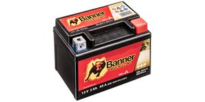 baterie gelová 12V, YTX4L-BS/YTZ5S-BS, 3Ah, 45A, BANNER Bike Bull GEL 113x70x86