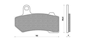 brzdové doštičky (zmes ROAD HD SINTERED) NEWFREN (2 ks v balenie)