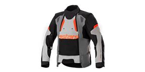 bunda HALO DRYSTAR, ALPINESTARS (svetle šedá/tmavě šedá/černá/červená fluo) 2025