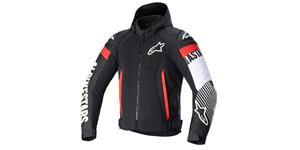bunda ZACA AIR WATERPROOF, ALPINESTARS (černá/bílá/červená fluo) 2025