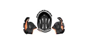 cheek pads and hat liner for helmet Cross Cup Two/Sonic, CASSIDA (black/grey/orange)