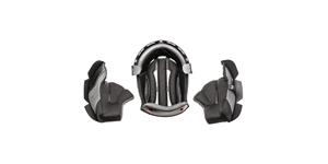 cheek pads and hat liner for helmet Cross Cup Two/Sonic Junior, CASSIDA, kids (black/grey)