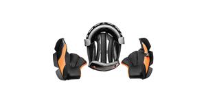 cheek pads and hat liner for helmet Cross Cup Two/Sonic Junior, CASSIDA, kids (black/grey/orange)