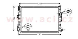 chladič 1.9JTS (±AC), 2.2JTS (±AC), 3.2JTS (±AC), 1.9JTD (±AC), 2.4JTD (±AC) [650*455*32]
