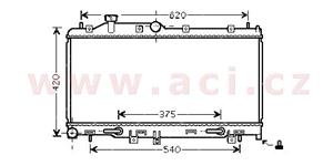 chladič 2.0i 16V (+AUT±AC), 2.5i 16V (+AUT±AC) [340*685*16]