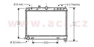 chladič 2.0Ti (±AC), 2.0TD (±AC) [322*500*33]