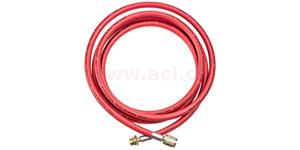 hadica červená HP 2.5 m R134a, plnička 1/2" ACME, (12.7 mm), rýchlospojka M14x1.5, pre plniace stanice R134a CONTINENTAL