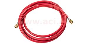 hadica červená HP 3 m R134a, plnička 1/4" SAE (6.35 mm), rýchlospojka M14x1.5) Continental