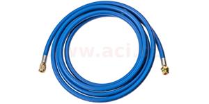hadica modrá LP 3 m R134a, plnička 1/4" SAE (6.35 mm), rýchlospojka M14x1.5