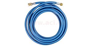 hadica modrá LP 5 m R134a, plnička 1/2" ACME (12.7 mm), rýchlospojka M14x1.5, pre plniace stanice R134a