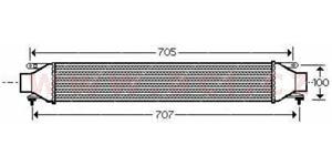 intercooler 1.9JTD PF (±AC) [572*132*53]