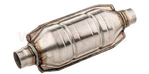 katalyzátor benzín, ker. vložka, s redukcí trubky 45-50 mm, benzín do 1600 ccm E1-E2 (kulatý) ASSO