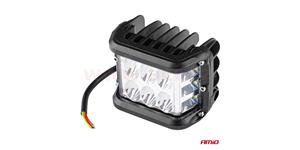 LED pracovní světlo, napětí 9-36 V, (12 LED 3030), svět. tok 2880 lm, (110 x 75 mm), 2 funkce (hlavní a boční osvětlení)