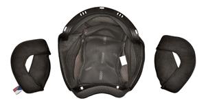 lícnice a klobouk pro přilby Oxygen 2.0, CASSIDA (černá/šedá)