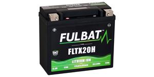 lithiová baterie LiFePO4 YTX20-BS FULBAT 12V, 12Ah, 720A, hmotnost 1,12 kg, 175x87x155 nahrazuje typy: (YTX20-BS)