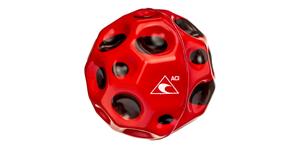  maxi hopík (skákací míček) průměru 7 cm, červeno-černý s logem ACI