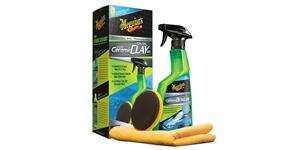 Meguiar's Hybrid Ceramic Quik Clay Kit - sada pre dekontaminaci laku s hybridním keramickým lubrikantem