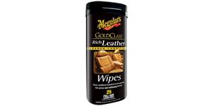 MEGUIARS Gold Class Rich Leather Cleaner Wipes - obrúsky k vyčistenie a ošetrenie koža 25 ks