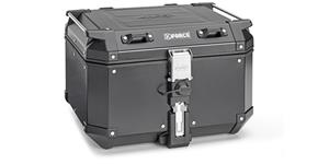 MONOKEY TopCase K-FORCE - 48l, KAPPA (čierny, hliník, 32,3x45,4x48 cm)