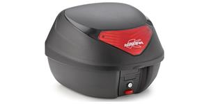 MONOLOCK TopCase - 29l, KAPPA (čierny, červená odrazka, vr. plotny a univerzálny mont. sady)