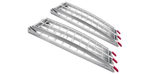 nájazdová rampa - skladacie - hliníková široká, Q-TECH (max. nosnosť 600 kg, 1 pár)