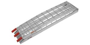 nájazdová rampa - skladacie - hliníková úzka, Q-TECH (max. nosnosť 250 kg, 1 ks)