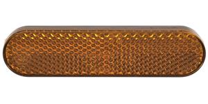 odrazka obdélníková, Q-TECH (oranžová, 95 x 23 mm)
