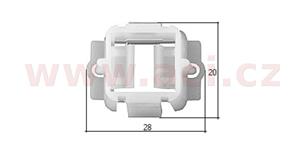 plastová příchytka př. světla (sada 10 ks)