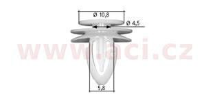 plastová příchytka (sada 10 ks)