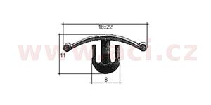 plastová příchytka (sada 10 ks)