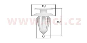 plastová příchytka (sada 10 ks)
