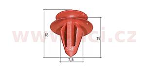 plastová příchytka (sada 10 ks)