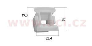 plastová příchytka (sada 5 ks)