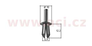 plastový nýtek (sada 10 ks)