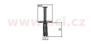 plastový nýtek (sada 10 ks)