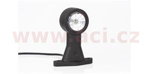 poziční světlo LED (118x45 mm) kombinace 2v1 s gumovým držákem, kabel 0,5 m, L=P